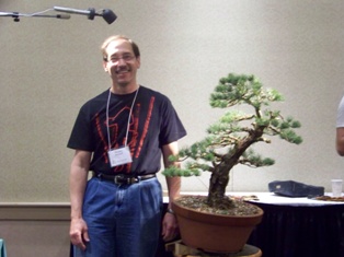 Isao Omachi Japanese black pine bonsai demonstration step 22 at MABS 2012 Spring Festival