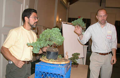 Advanced bonsai demonstration at GSBS Open House 2004